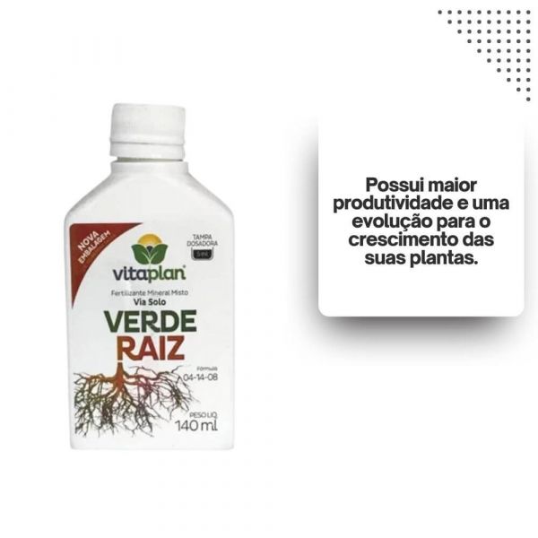 Fertilizante Verde Raiz 140ml 8000724-U Vitaplan 