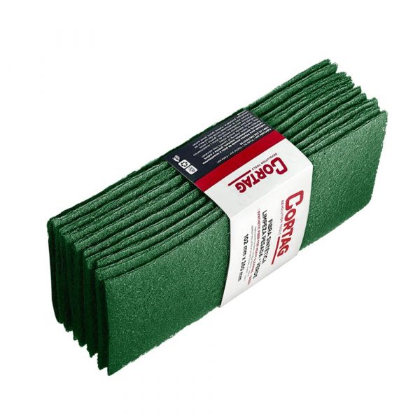 Fibra Sintética Verde para Limpeza Pesada 102mm X 260mm 10 Unidades Cortag