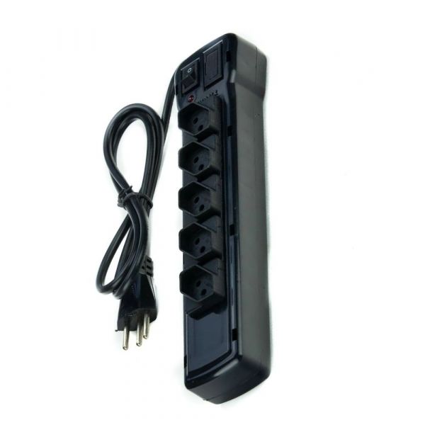 Filtro de Linha 5 Tomadas 1 Metro Protect Fiolux