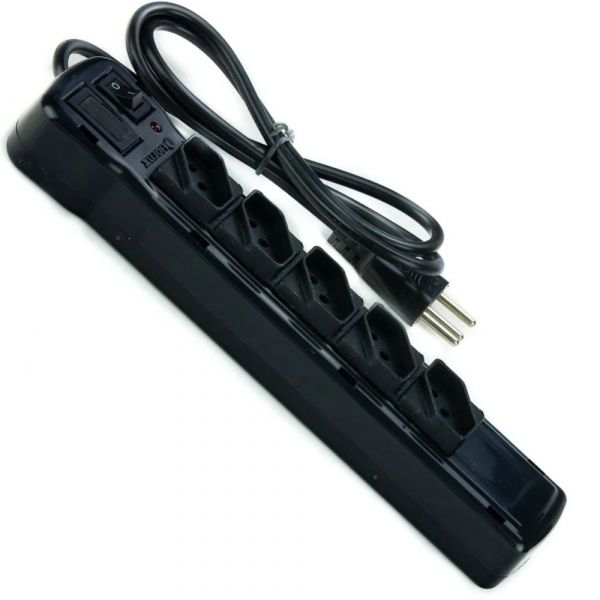 Filtro de Linha 5 Tomadas 1 Metro Protect Fiolux