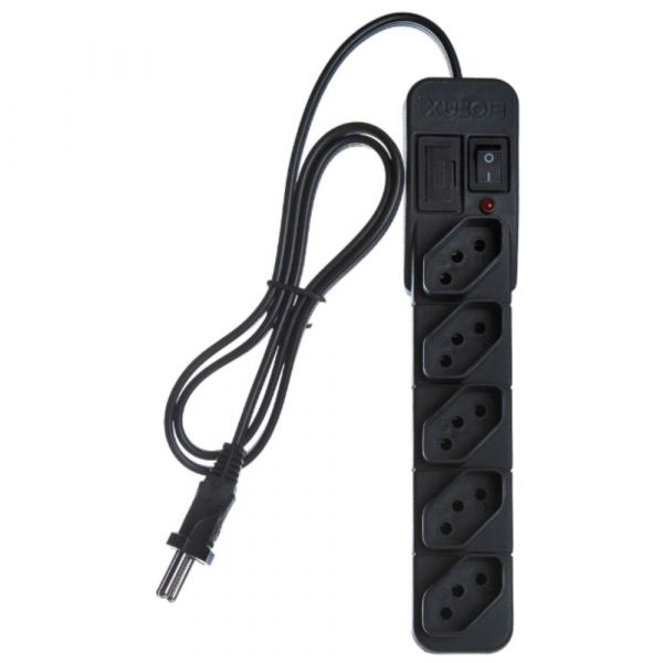 Filtro de Linha 5 Tomadas 2 Metros Protect Fiolux