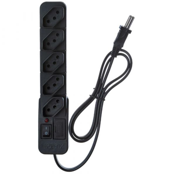 Filtro de Linha 5 Tomadas 2 Metros Protect Fiolux