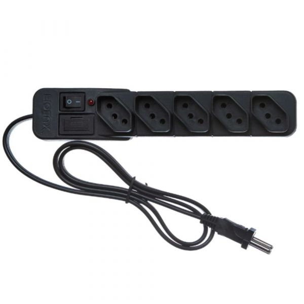 Filtro de Linha 5 Tomadas 2 Metros Protect Fiolux