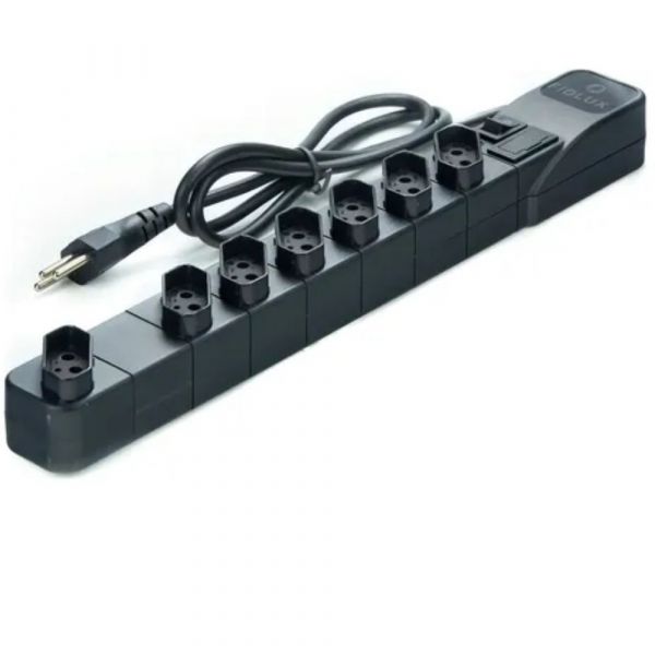 Filtro de Linha 6 Tomadas + 1 Tomada Espaçada 3 Metros Protect Fiolux