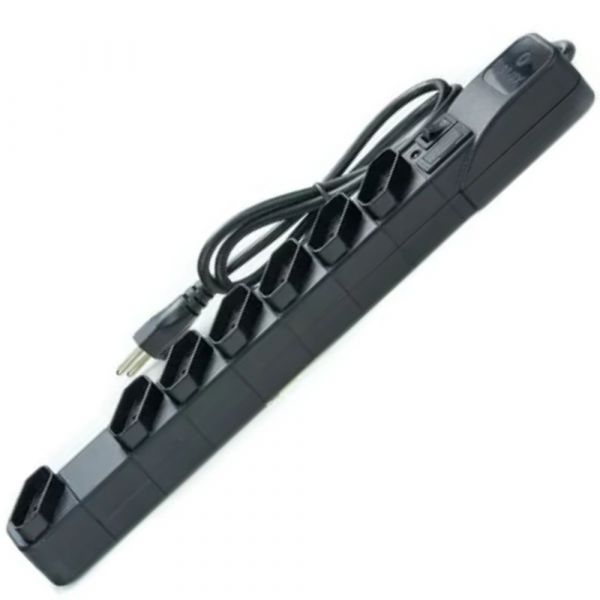 Filtro de Linha 6 Tomadas + 1 Tomada Espaçada 3 Metros Protect Fiolux