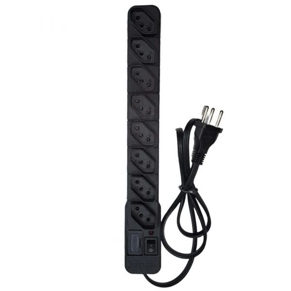 Filtro de Linha 8 Tomadas 1 Metro Protect Fiolux