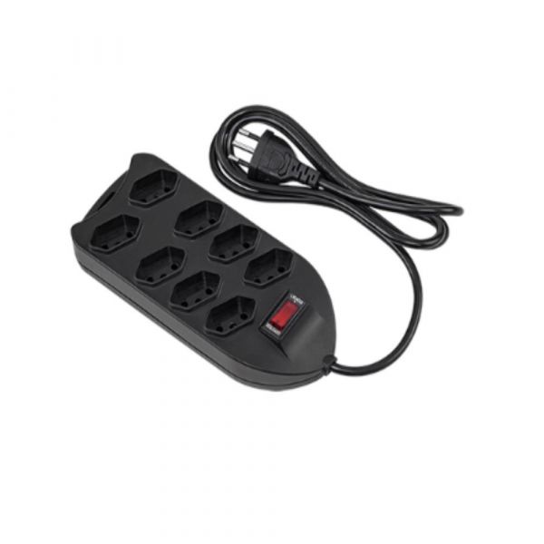 Filtro De Linha Protetor Preta 8 Tomadas Intelbras