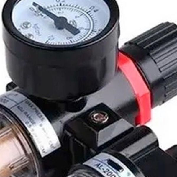Filtro Regulador de Ar Com Manômetro 1/4 Pol. Steel Equipamentos