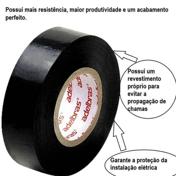 Fita Isolante Antichama  De 10 Metros Adelbras