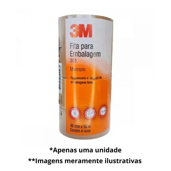 Fita Adesiva 48mm X 50m Marrom 3M