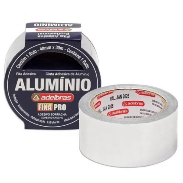 Fita de Alumínio Sem Liner 48X30mm Adelbras