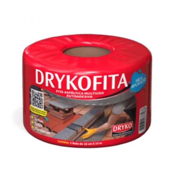 Fita Multiuso Aluminizada 10cm x 10m Dryko