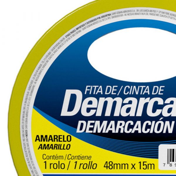 Fita de Demarcação Amarela 48mm x 15m Tekbond