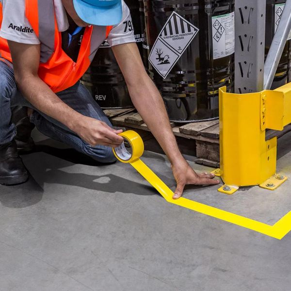Fita de Demarcação Amarela 48mm x 15m Tekbond