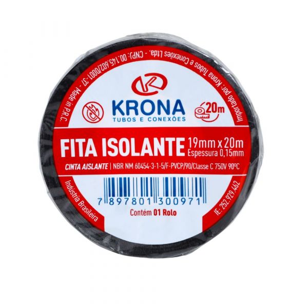 Fita Isolante Antichama 19mm X 5M Krona