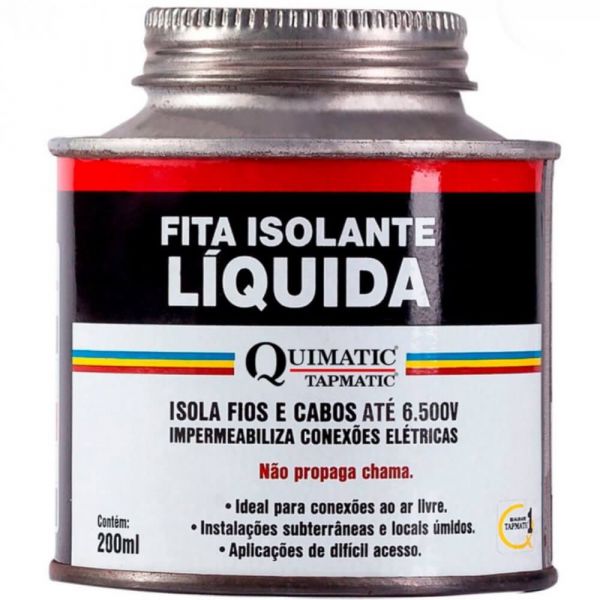 Fita Isolante Líquida 200ml Vermelha Quimatic