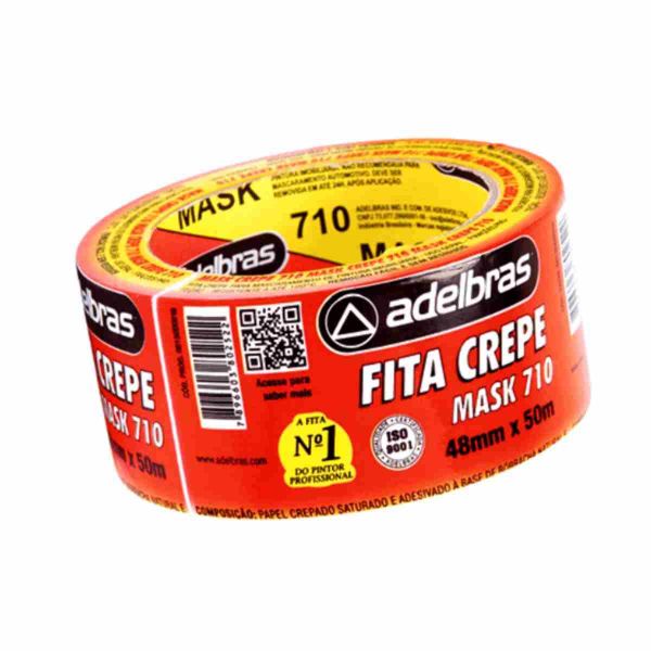 Fita Mask Crepe 710 48x50mm Adelbras 0615000018
