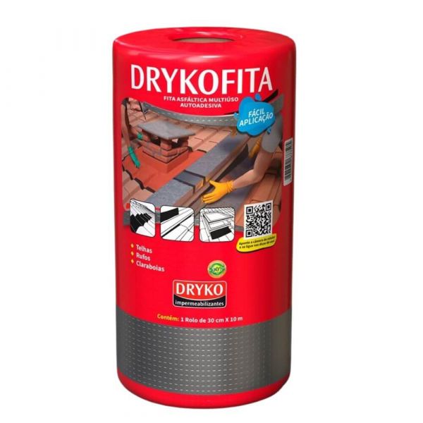 Fita Multiuso Aluminizada 30cm x 10m Dryko