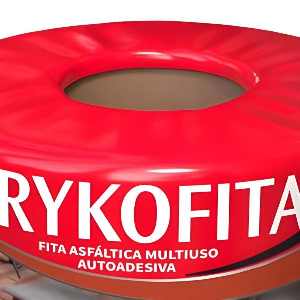 Fita Asfáltica com Alumínio Drykofita Terracota 10cmx10m Dryko