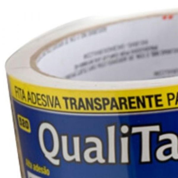 Fita Qualitape Transparente 48mm x 40m Adelbras