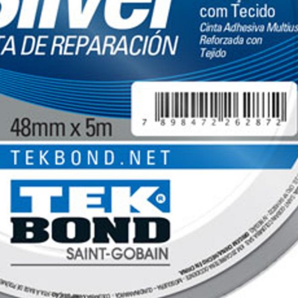 Fita Silver Prata 48mm X 5m Tekbond