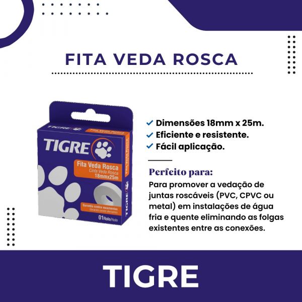 Fita Veda Rosca 18x25m Tigre