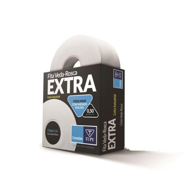 Fita Veda Rosca 50 Extra Metros 18mm Tupy