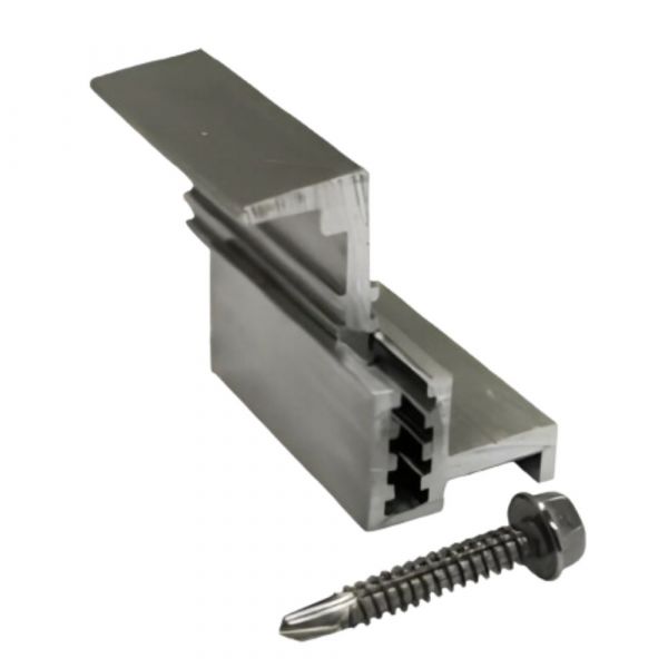 Fixador Grampo Final End Clamp Regulável Placa Painel Solar Alumínio Ssm Estruturas