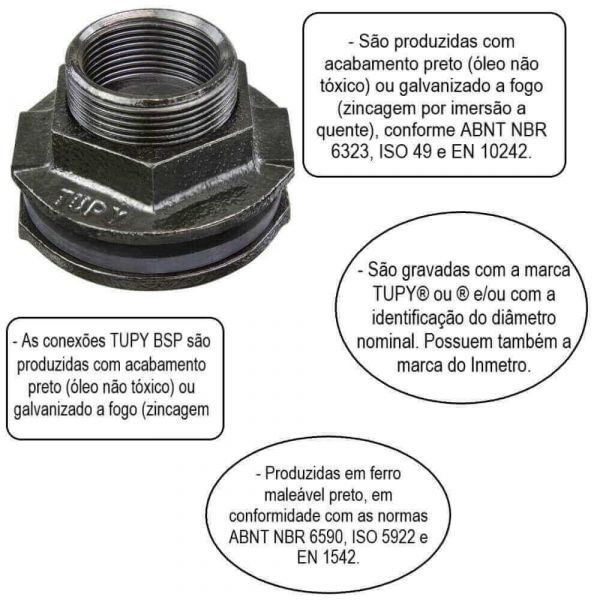 Flange Para Caixa D'Agua Galvanizada 3/4 Tupy