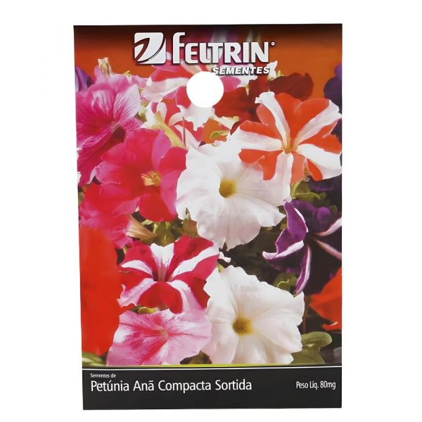 Semente de Flor de Petúnia Sortida 80Mg Feltrin