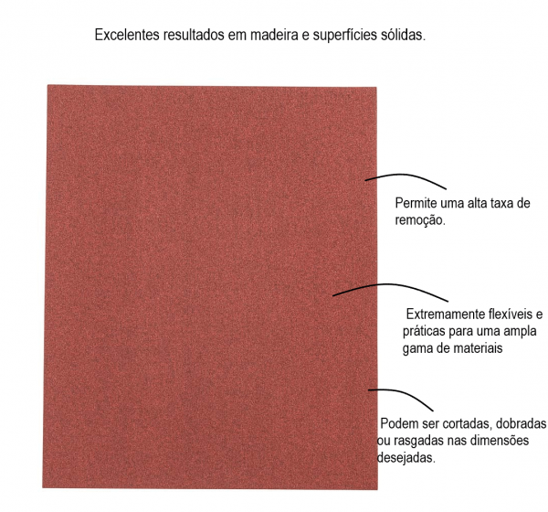 Folha de lixa Bosch Red for Wood; 230x280mm G80 1 peça