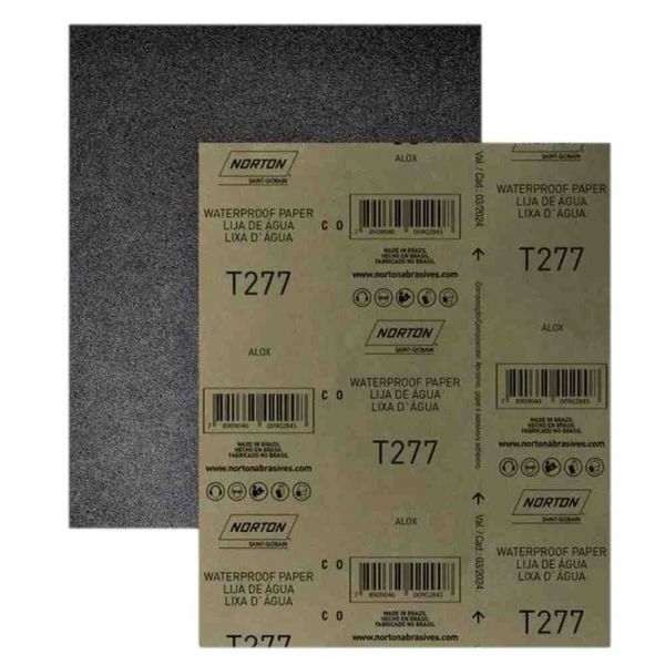 Folha de Lixa D'água Grão 400 230x280mm Norton