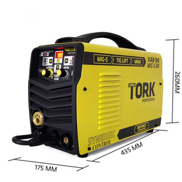 Fonte Inversora 180A 3 em 1 MIG/MMA/TIG Bivolt Tork