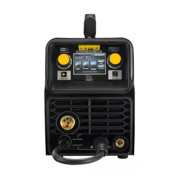 Fonte Inversora a MIG/TIG Elétrico Duplo Pulse 220V 200A Tork 