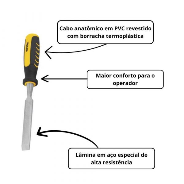 Formão Chanfrado 5/8