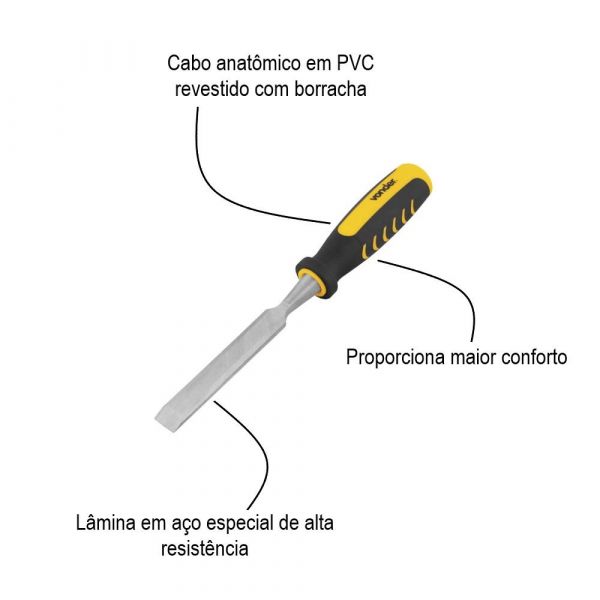Formão Chanfrado 3/4