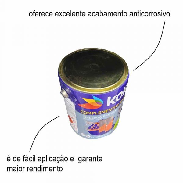 Fundo Serralheiro Zarcão Cinza 3,6L Kokar