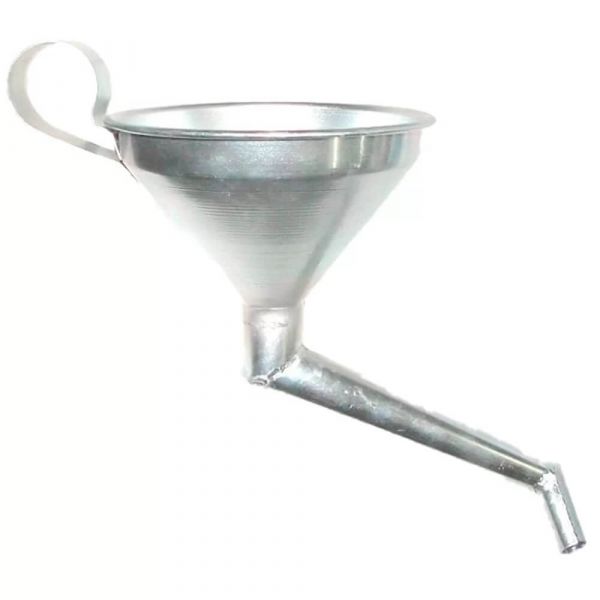 Funil Metálico Duas Curvas LUB-54 Automotivo Lubefer