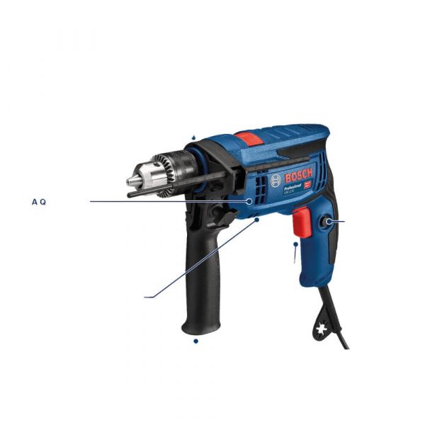 Furadeira de Impacto Bosch GSB 13 RE-M 750W 220V, em maleta