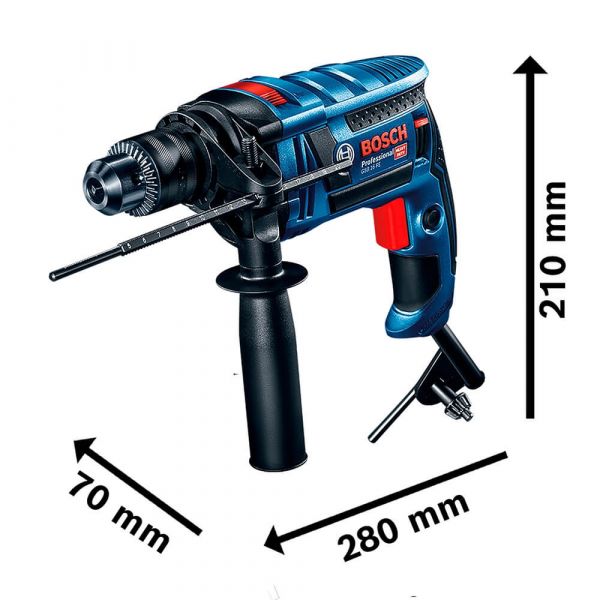 Furadeira de Impacto Bosch GSB 16 RE 750W 220V em Maleta