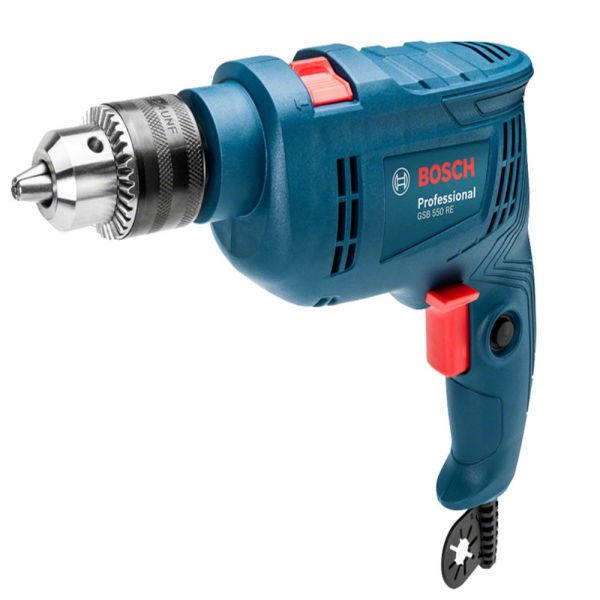 Furadeira de Impacto Bosch GSB 550 550W 220V 14 Acessórios