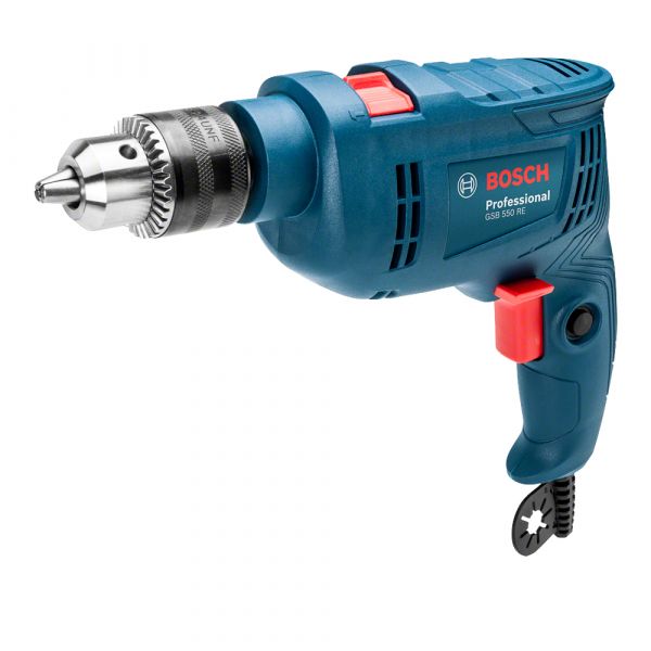 Furadeira de Impacto Bosch GSB 550 550W 220V 14 Acessórios