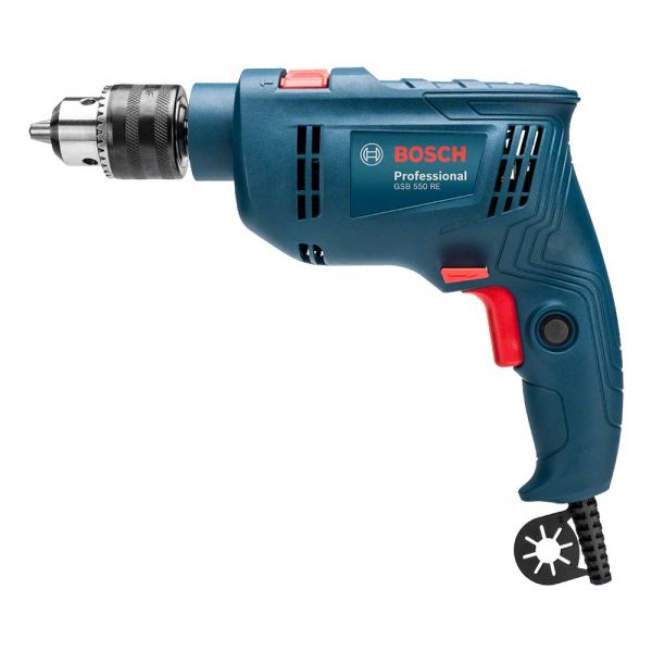 Furadeira de Impacto Bosch GSB 550 550W 220V 14 Acessórios