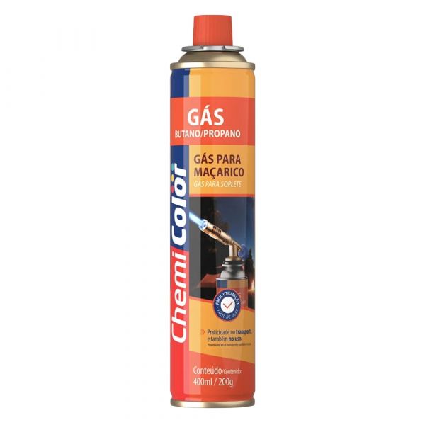 Gás Butano/Propano para Maçaricos 400ml Chemicolor