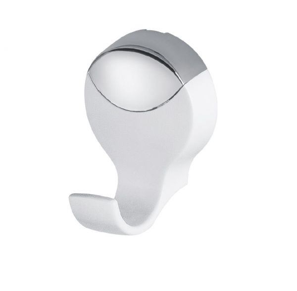 Porta Toalhas Cabide Lavello Branco e Cromado Herc