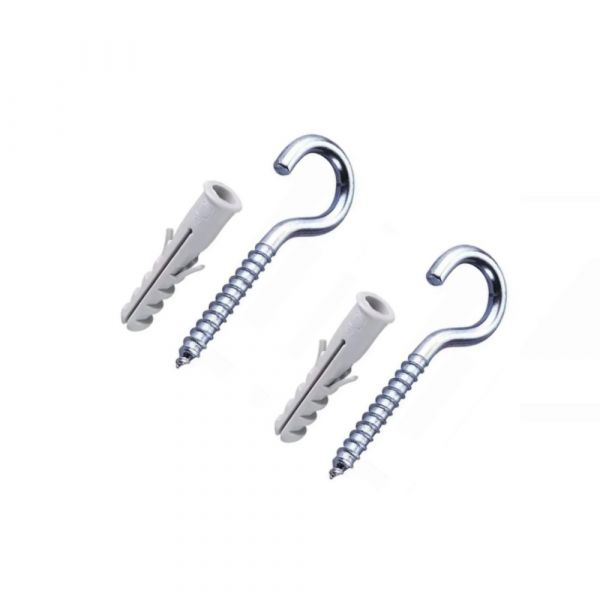 Gancho Com Bucha Nylon 5mm Bemfixa