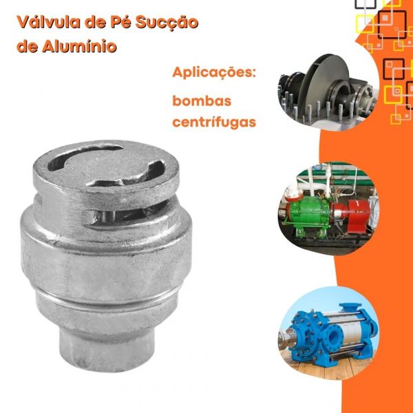 Válvula de Pé Sucção de Alumínio 1.1/2” Gabitec
