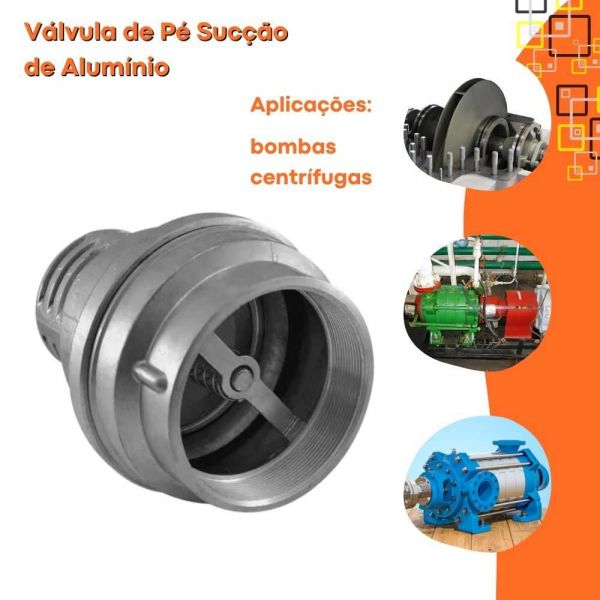 Válvula de Pé Sucção de Alumínio 1.1/4” Gabitec