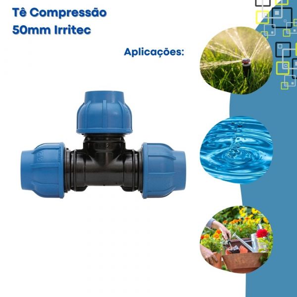 Tê Compressão 50mm Irritec