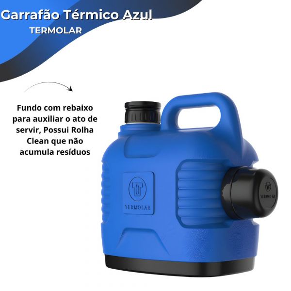 Garrafão Térmico Azul 5 Litros Termolar